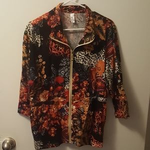 🌼3 for 22🌼T&O Multi Colored Zipper Jacket